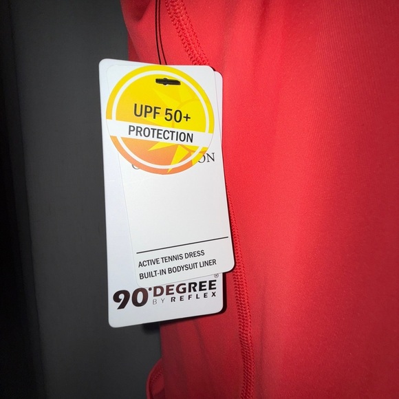 90 Degree By Reflex Bright Watermelon Colored Active Dress - Picture 4 of 4